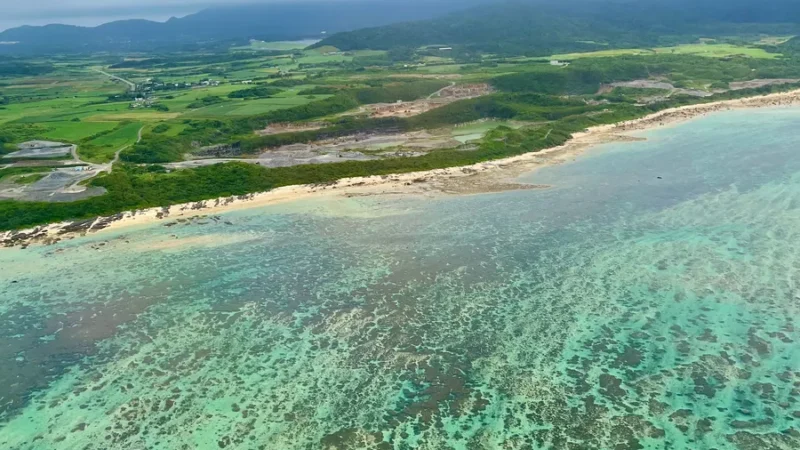 aereal view of Ishigaki island