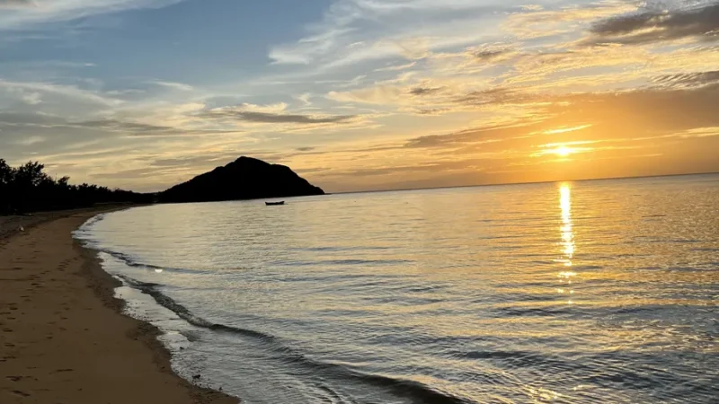 sunset in Ishigaki beach