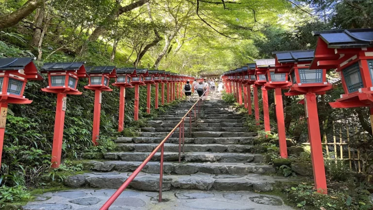 Kurama stairs to temple