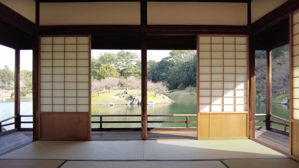 tea house in Ritsurin Koen